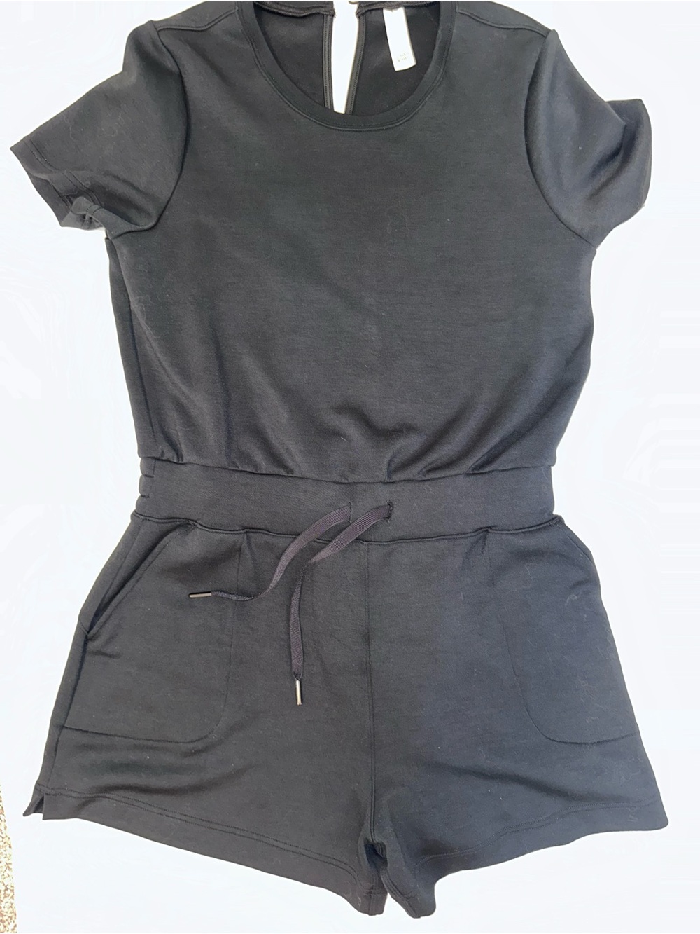 SPANX Black Airluxe Romper Sz Lg